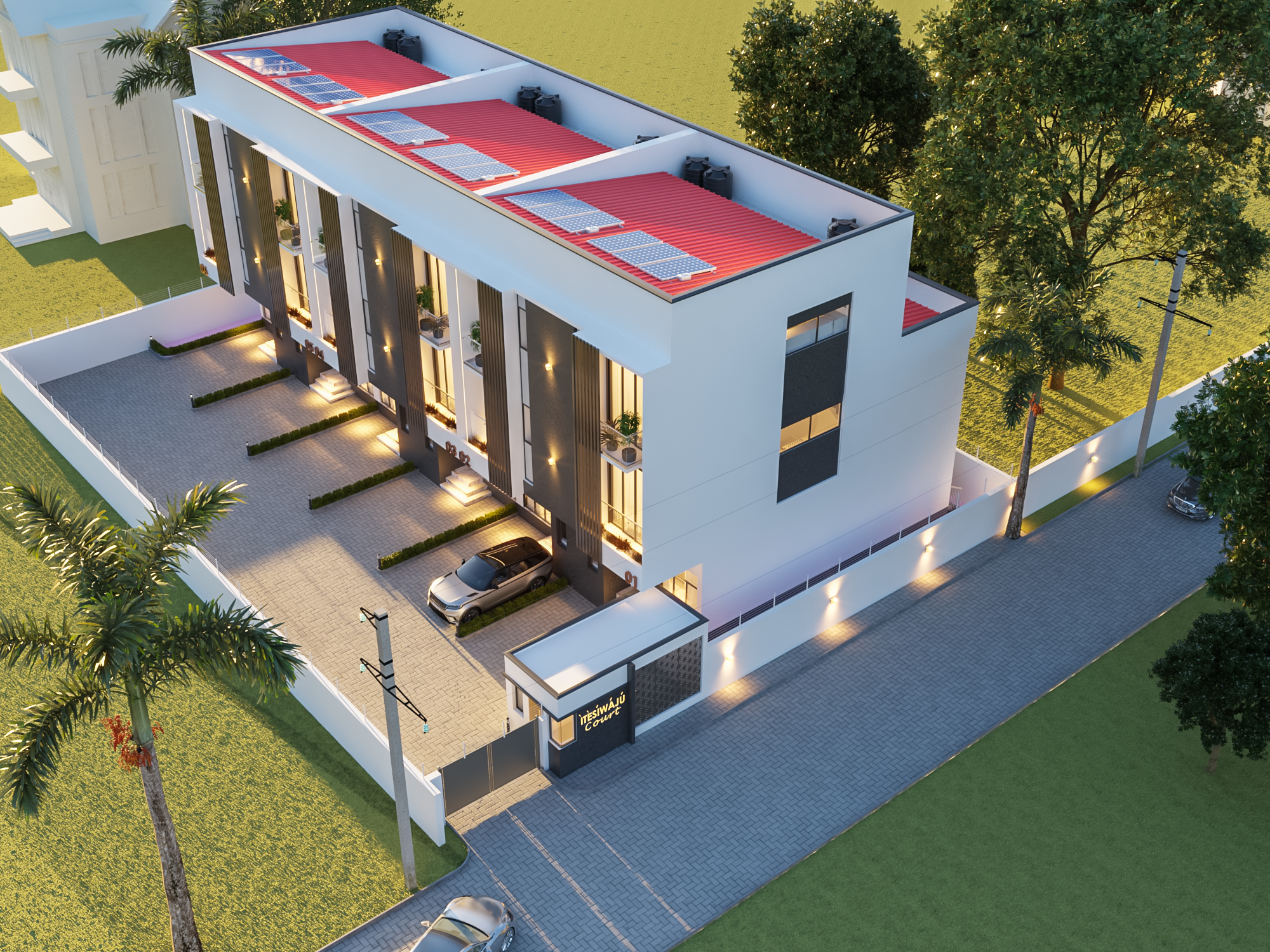 ÌTÈŚIWÁJÚ Luxury Court Front View